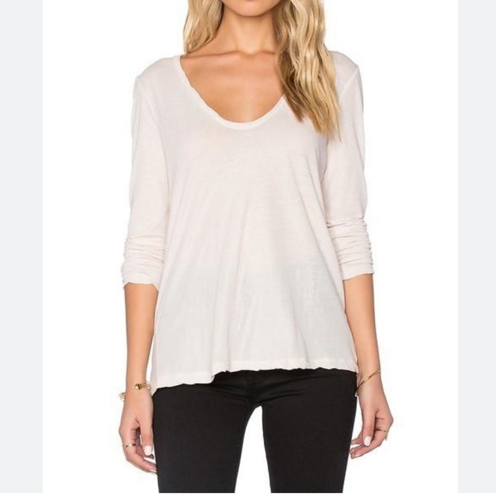 Banana Republic Scoop Neck Long Sleeves Top